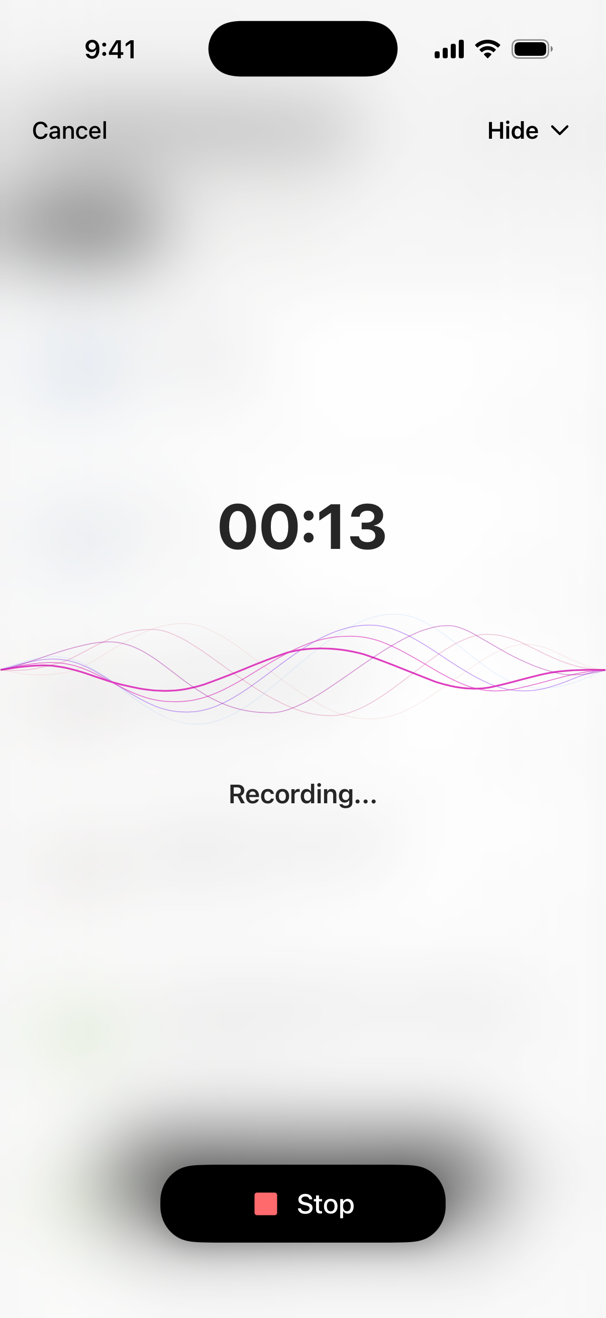 Record lectures and meetings directly in VoiceLog.