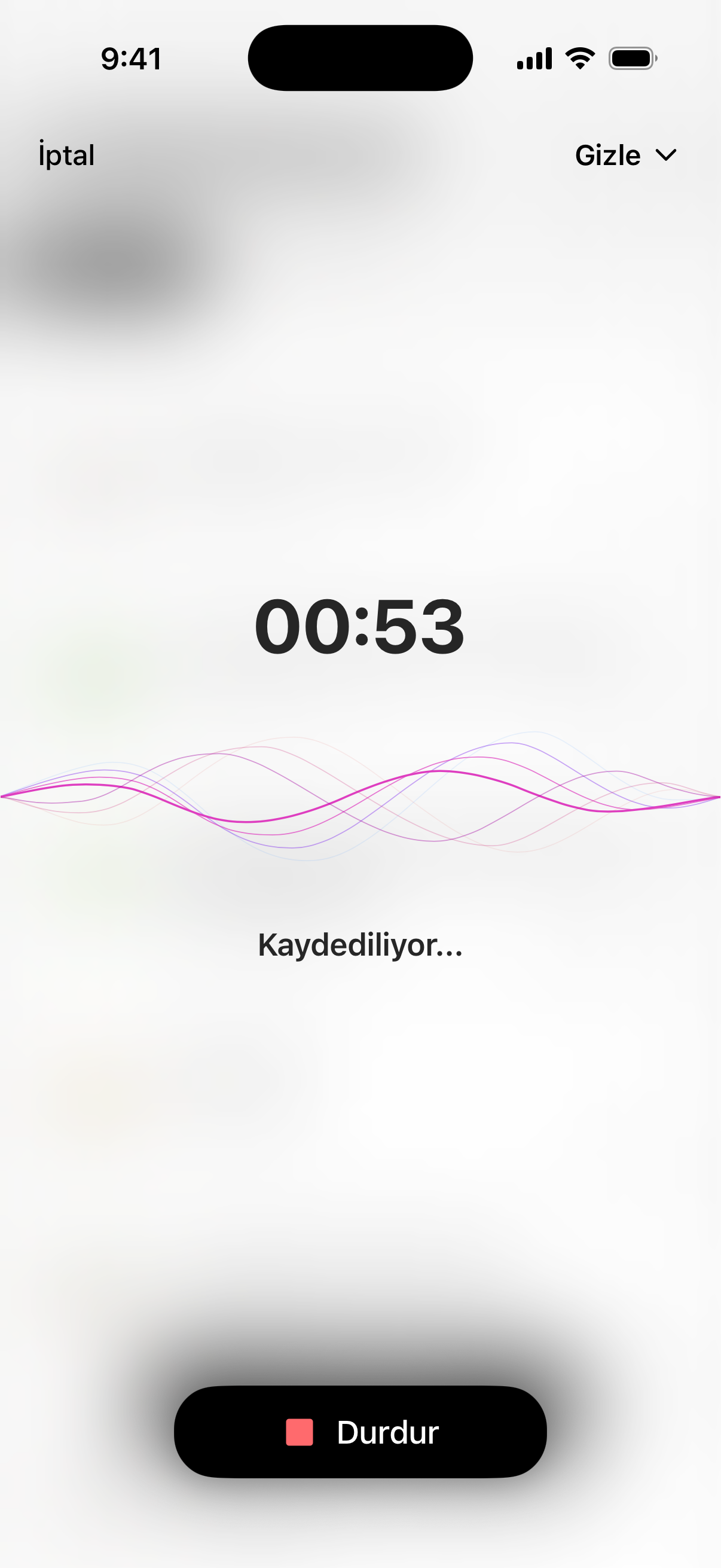 Dersleri ve toplantıları doğrudan VoiceLog’da kaydedin.
